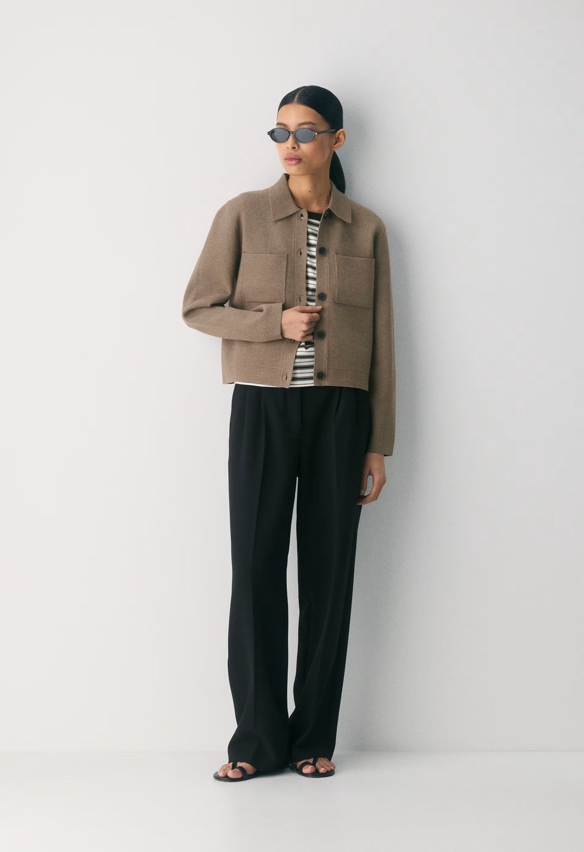 Society Cardigan - Wonder Yarn - HEATHER FOLIO TAUPE