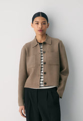 Society Cardigan - Wonder Yarn - HEATHER FOLIO TAUPE