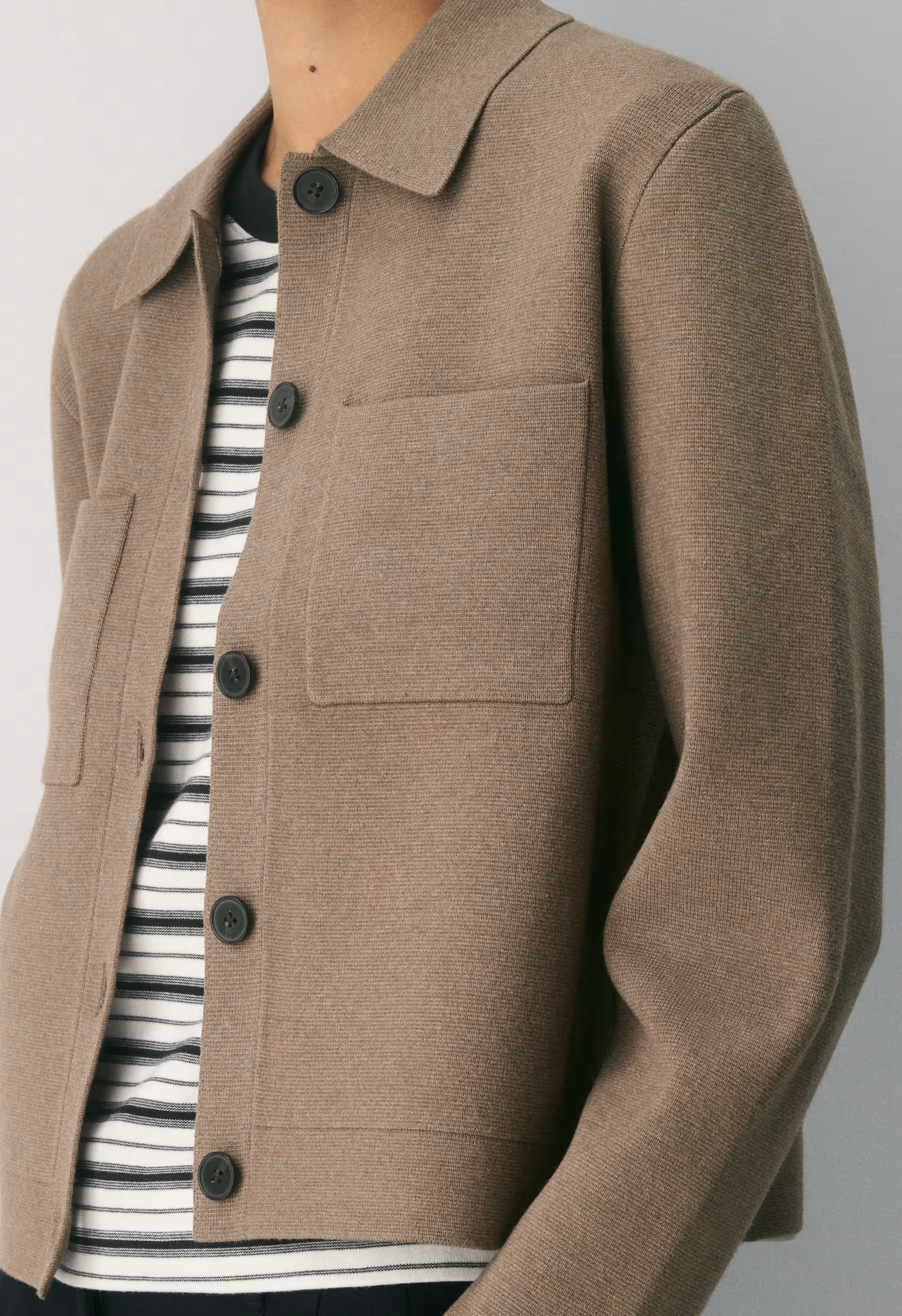 Society Cardigan - Wonder Yarn - HEATHER FOLIO TAUPE