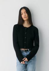 Notable Cardigan - Wonder Yarn - BLACK