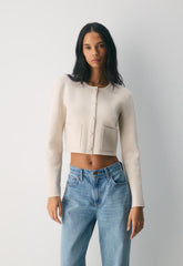 Notable Cardigan - Wonder Yarn - MATTE PEARL