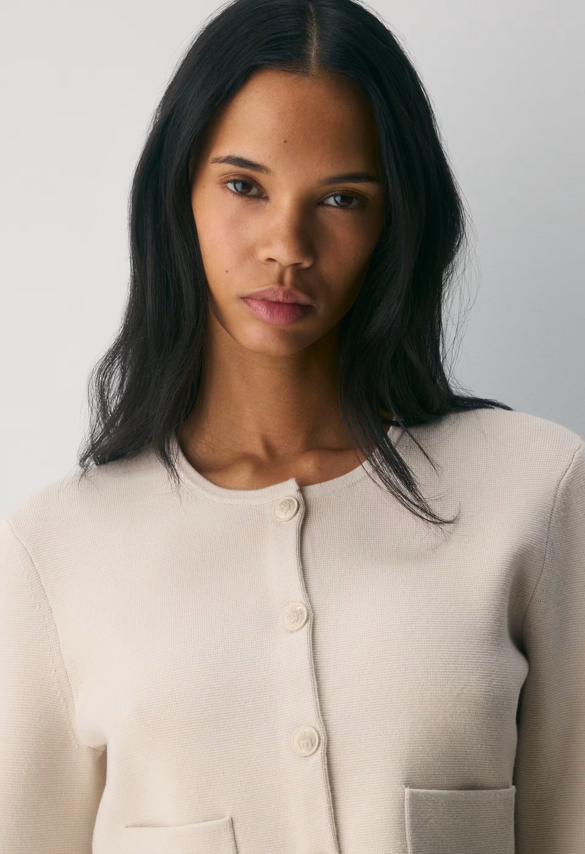 Notable Cardigan - Wonder Yarn - MATTE PEARL