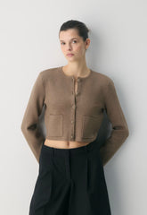 Notable Cardigan - Wonder Yarn - HEATHER FOLIO TAUPE