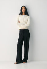 Essential Cashmere Idyllic Zip Hoodie - LIGHT BIRCH
