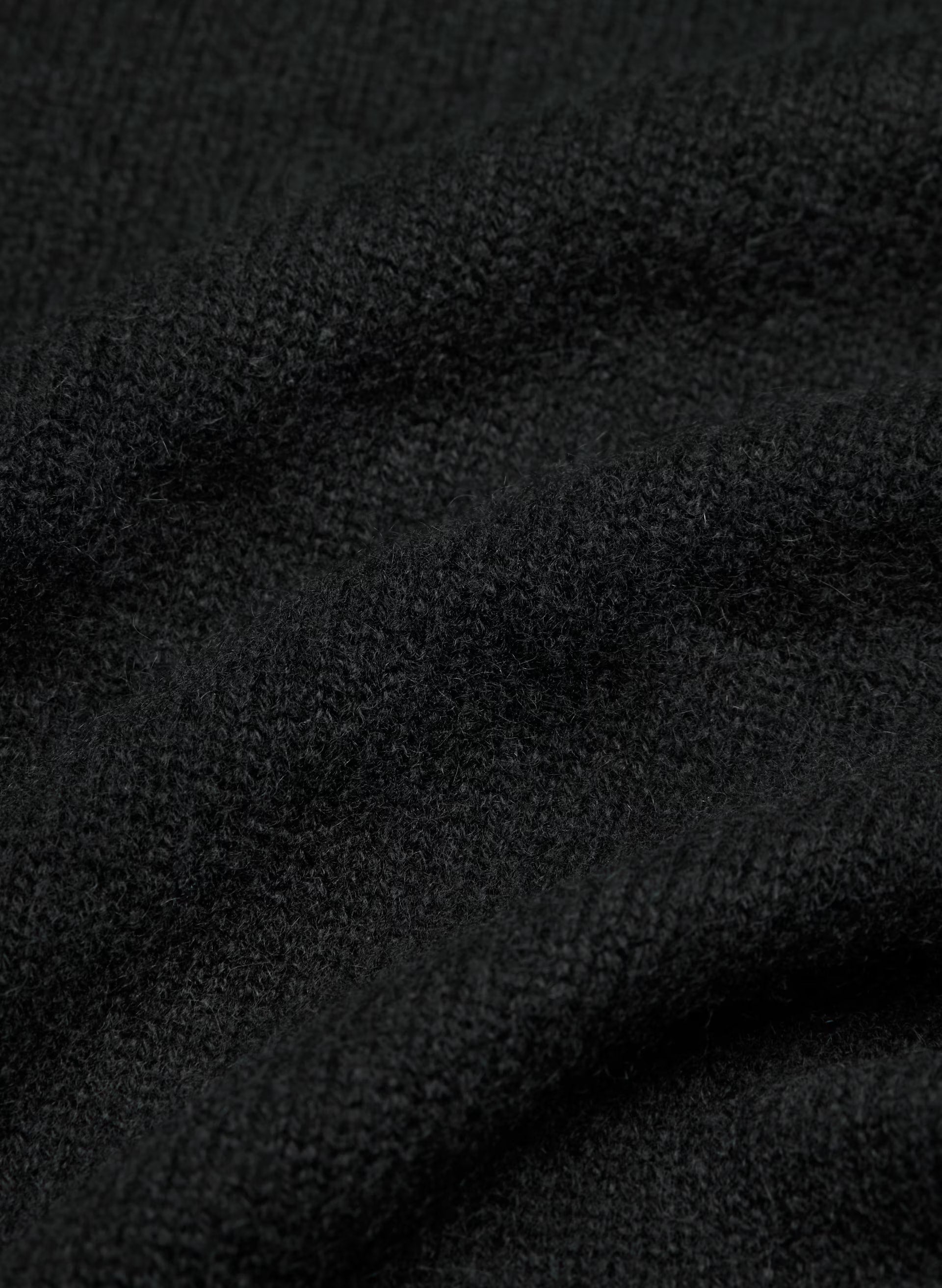 Essential Cashmere Idyllic Zip Hoodie - BLACK
