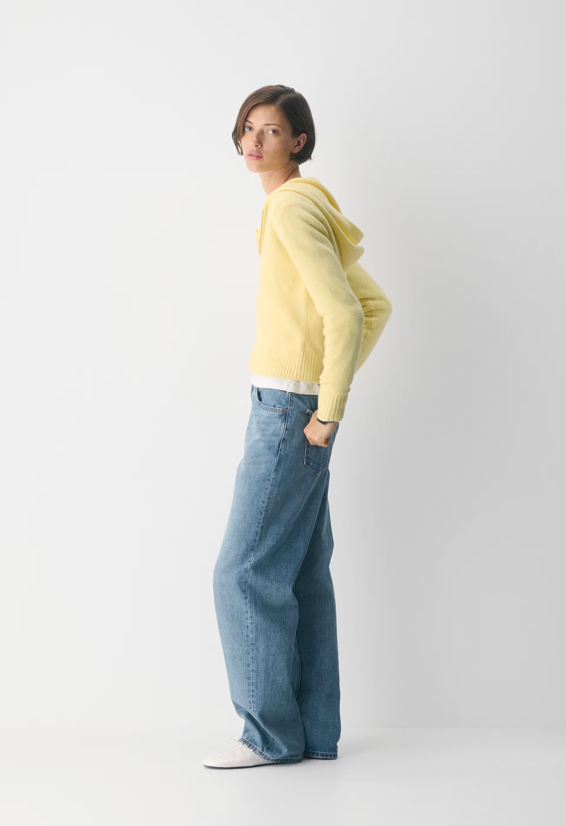 Essential Cashmere Idyllic Zip Hoodie - LEMONADE