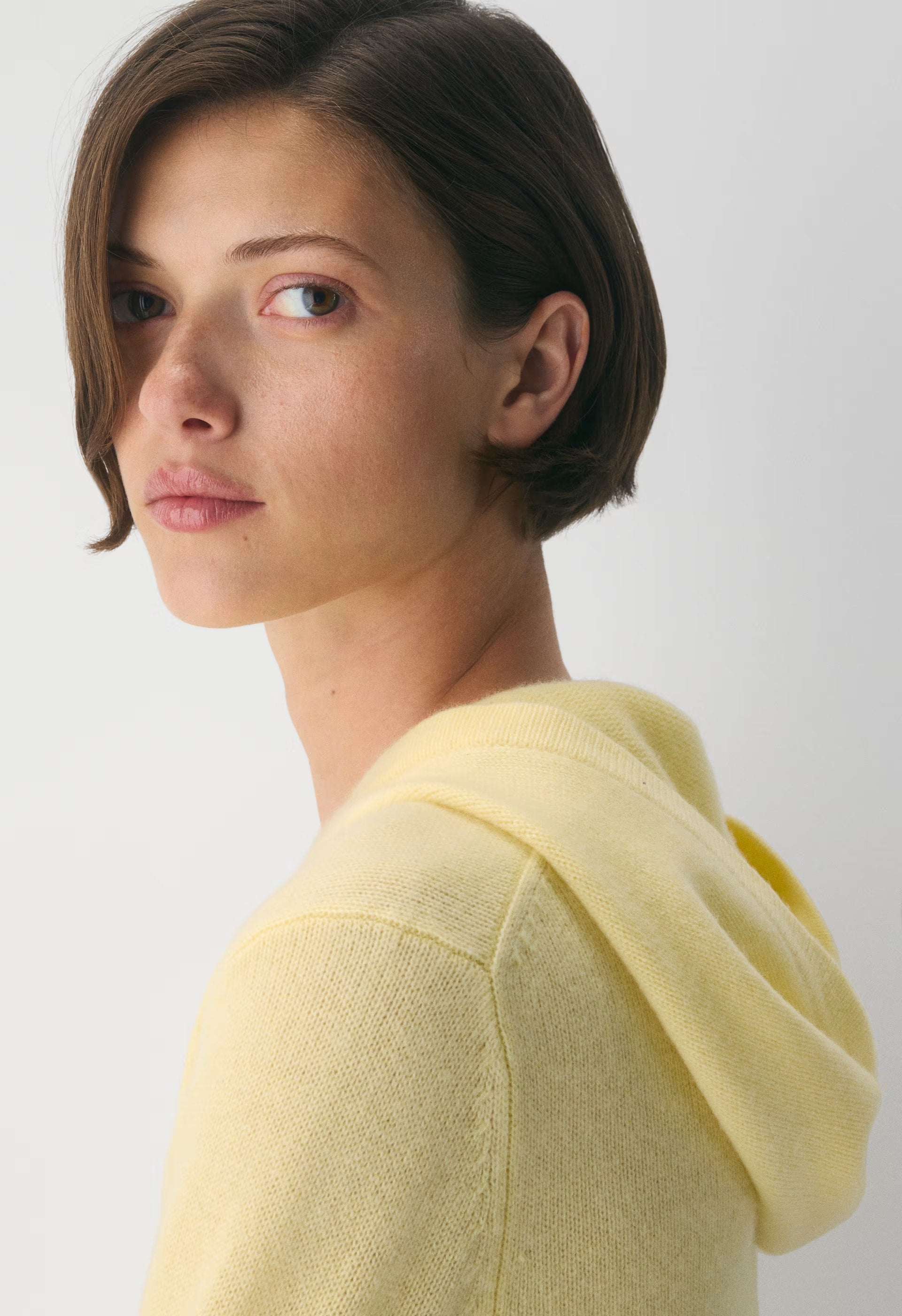 Essential Cashmere Idyllic Zip Hoodie - LEMONADE