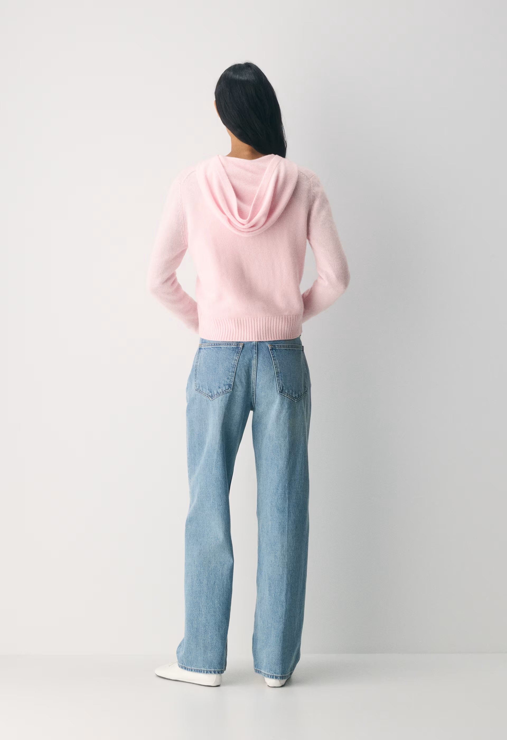 Essential Cashmere Idyllic Zip Hoodie - VILLA PINK