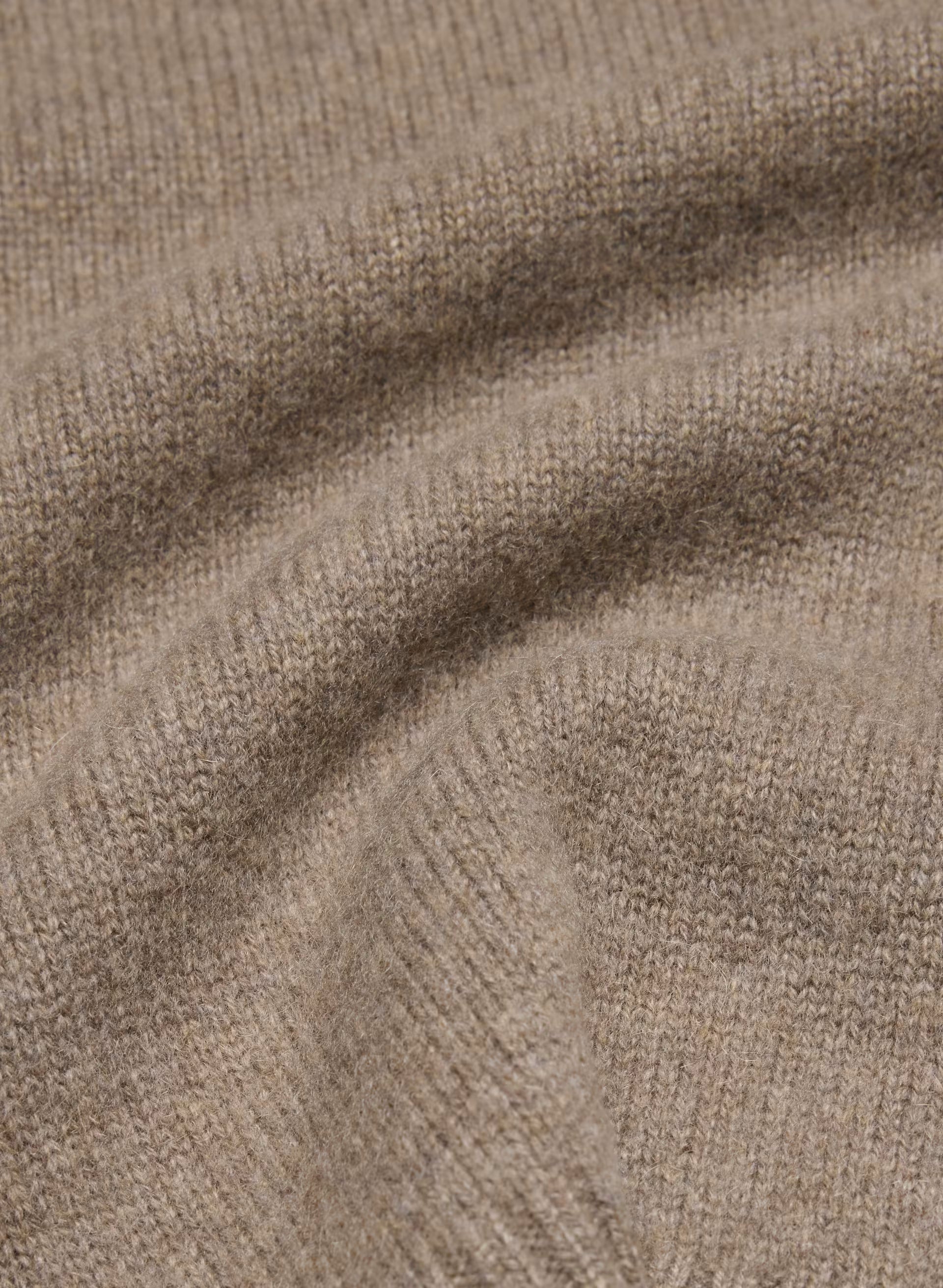 Essential Cashmere Idyllic Zip Hoodie - HEATHER FOLIO TAUPE
