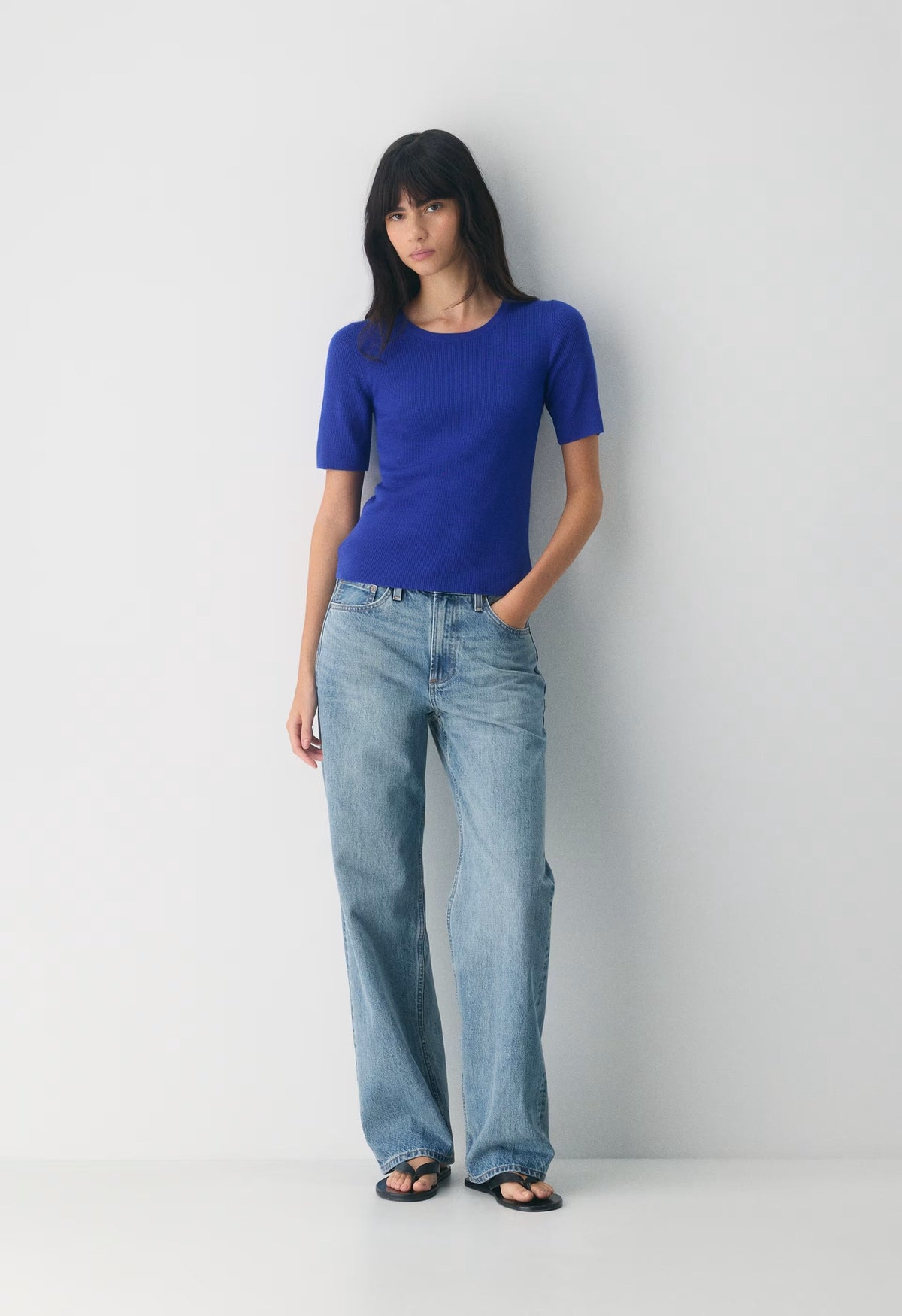 Fine Merino Wool Foundry Sweater - ABLAZE BLUE