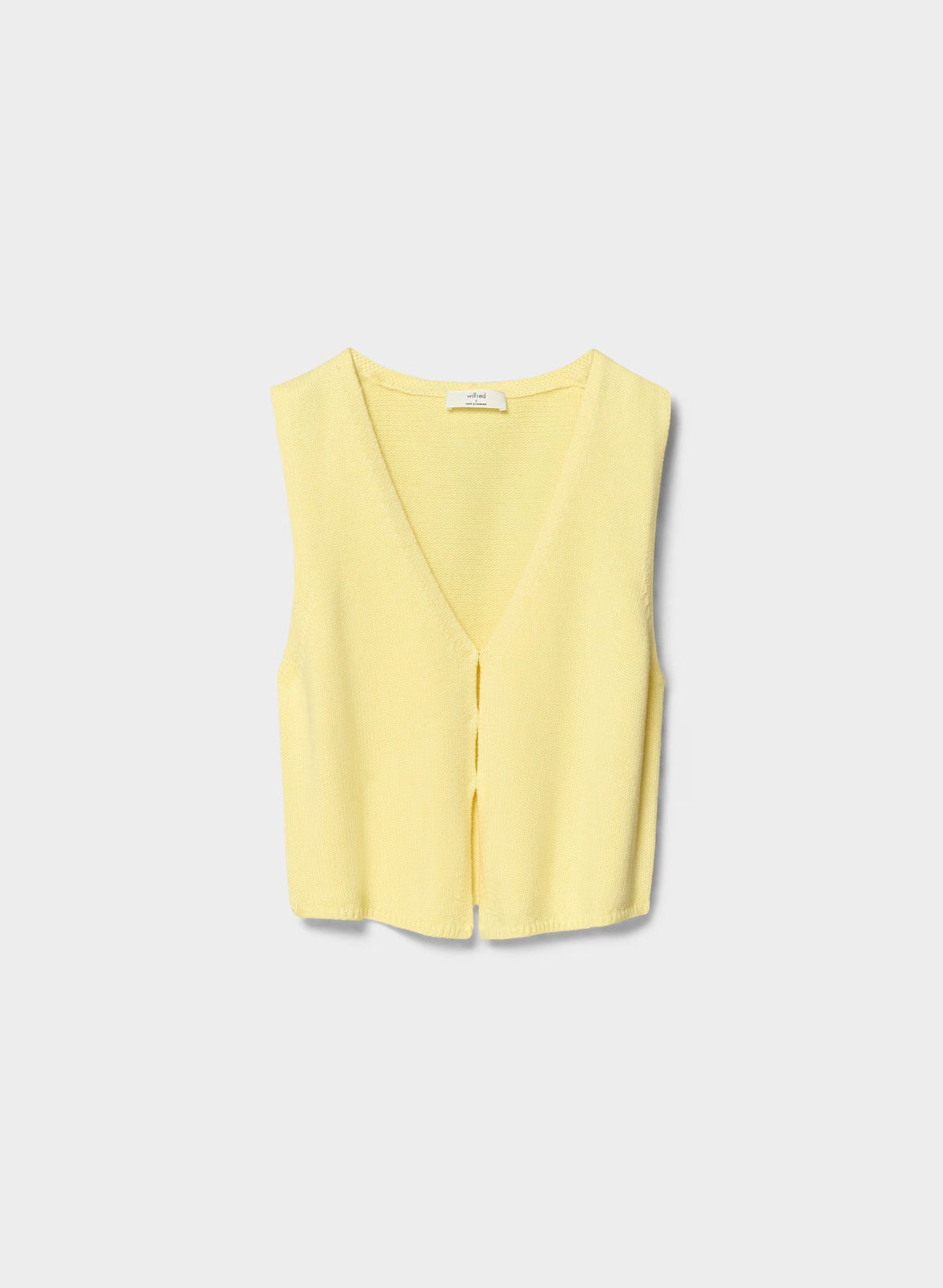 Cotton Charm™ Basque Sweater Vest - LEMONADE