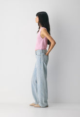 Cotton Charm™ Basque Sweater Vest - SWEET PEA PURPLE