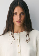 Cotton Charm™ Sicily Cardigan - LIGHT BIRCH