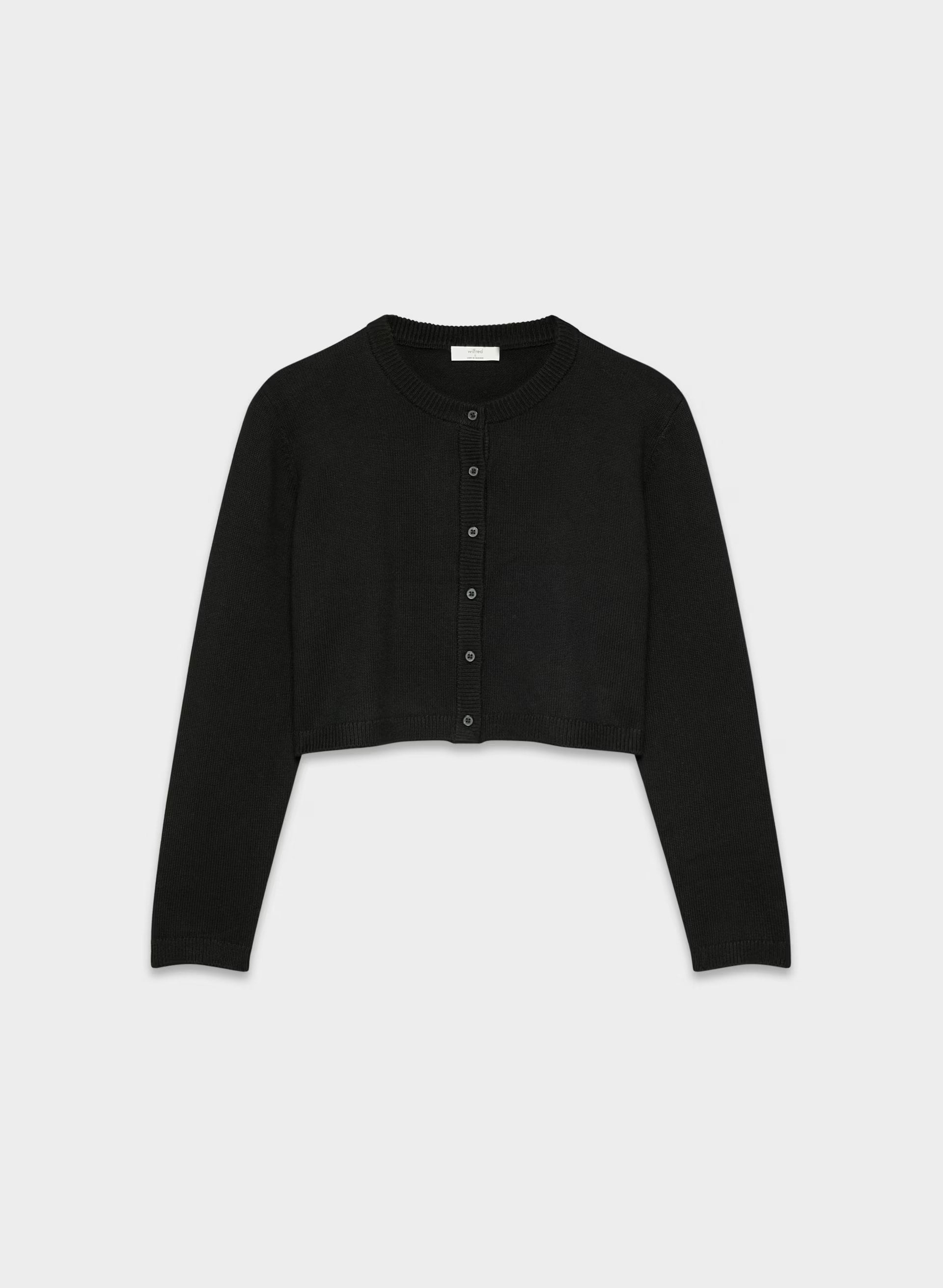 Cotton Charm™ Sicily Cardigan - BLACK
