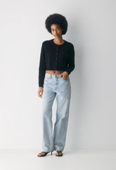 Cotton Charm™ Sicily Cardigan - BLACK