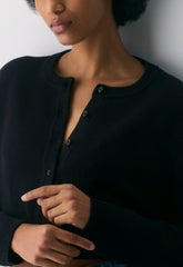 Cotton Charm™ Sicily Cardigan - BLACK