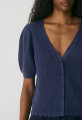Cotton Charm™ Fika Cardigan - HARBOUR NAVY