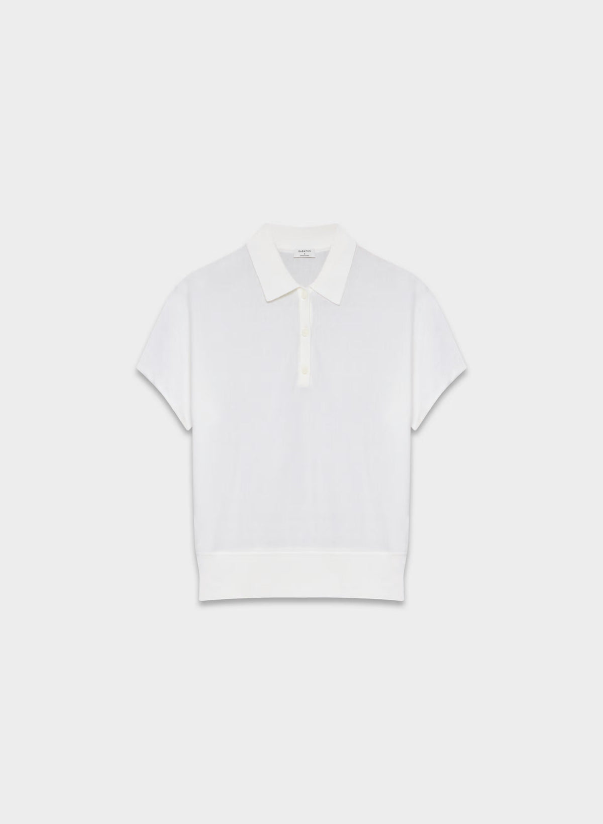 Steno Polo Sweater - CLOUDED WHITE