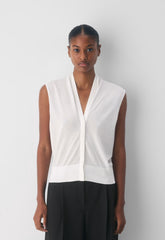 Agenda Sweater Vest - CLOUDED WHITE