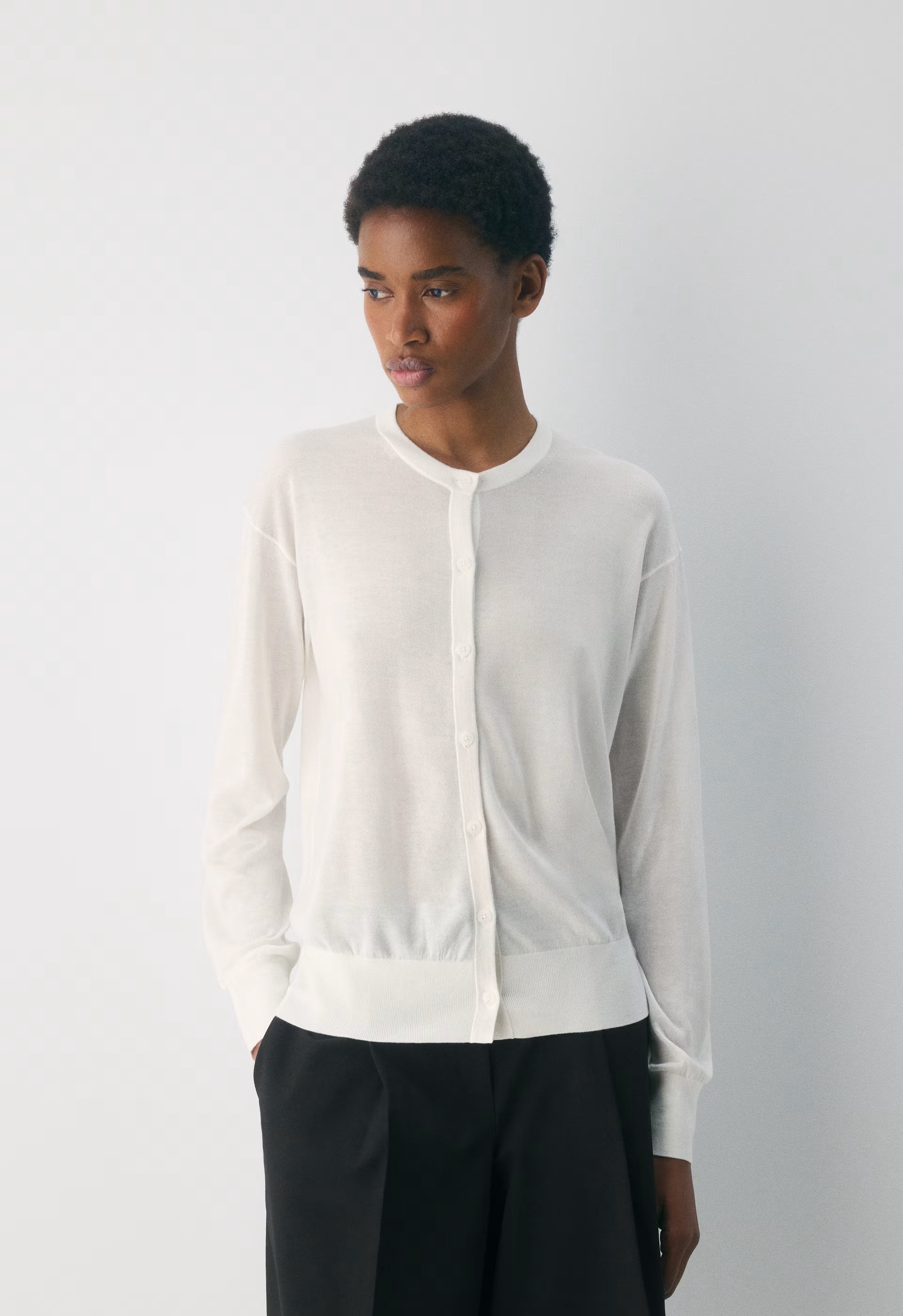 Acumen Cardigan - CLOUDED WHITE