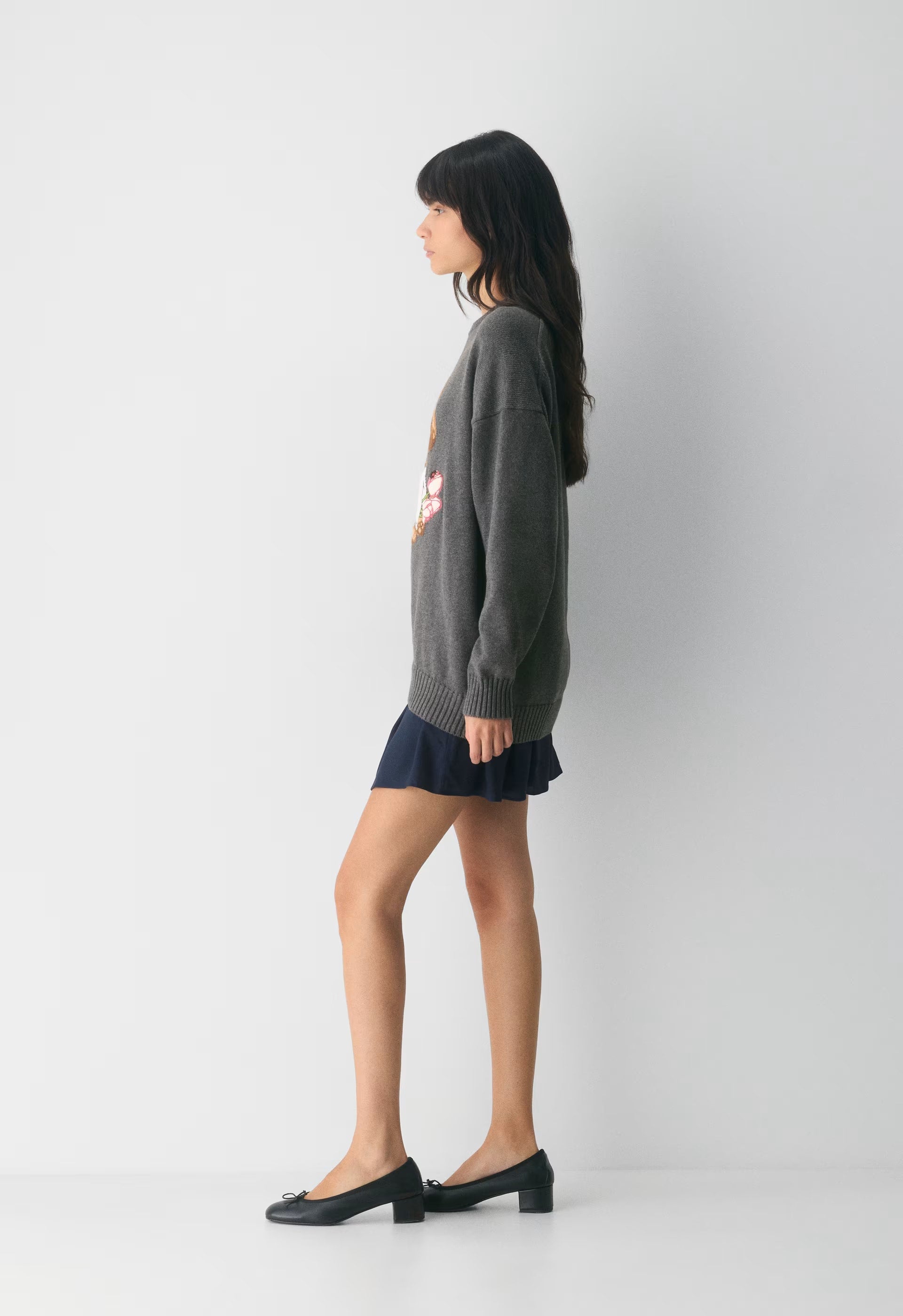 Cotton Charm™ Peggy Icon Sweater - RIPPLE BLUE/BEAR
