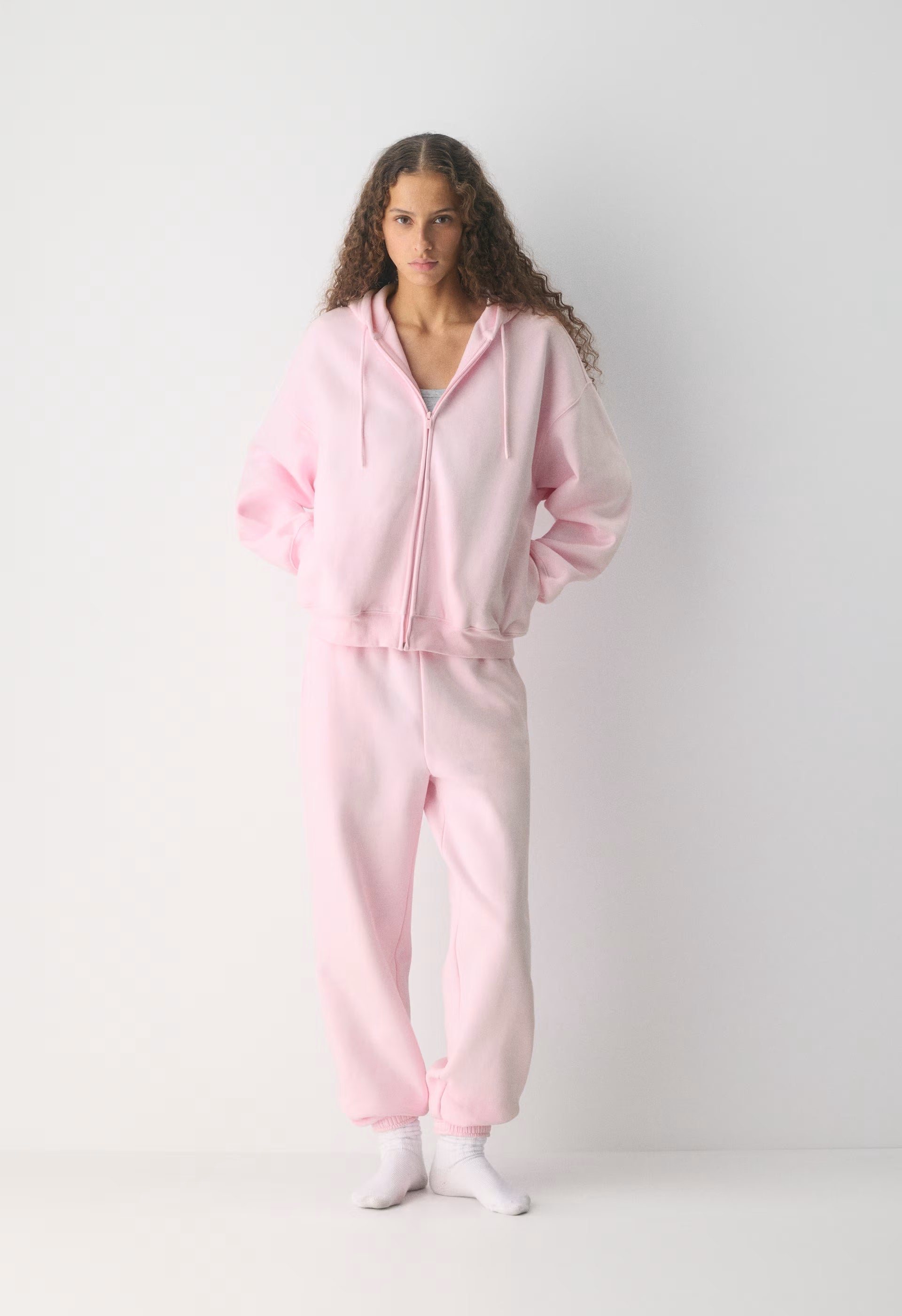 Cozy Sweatfleece Mega Zip Hoodie - VILLA PINK