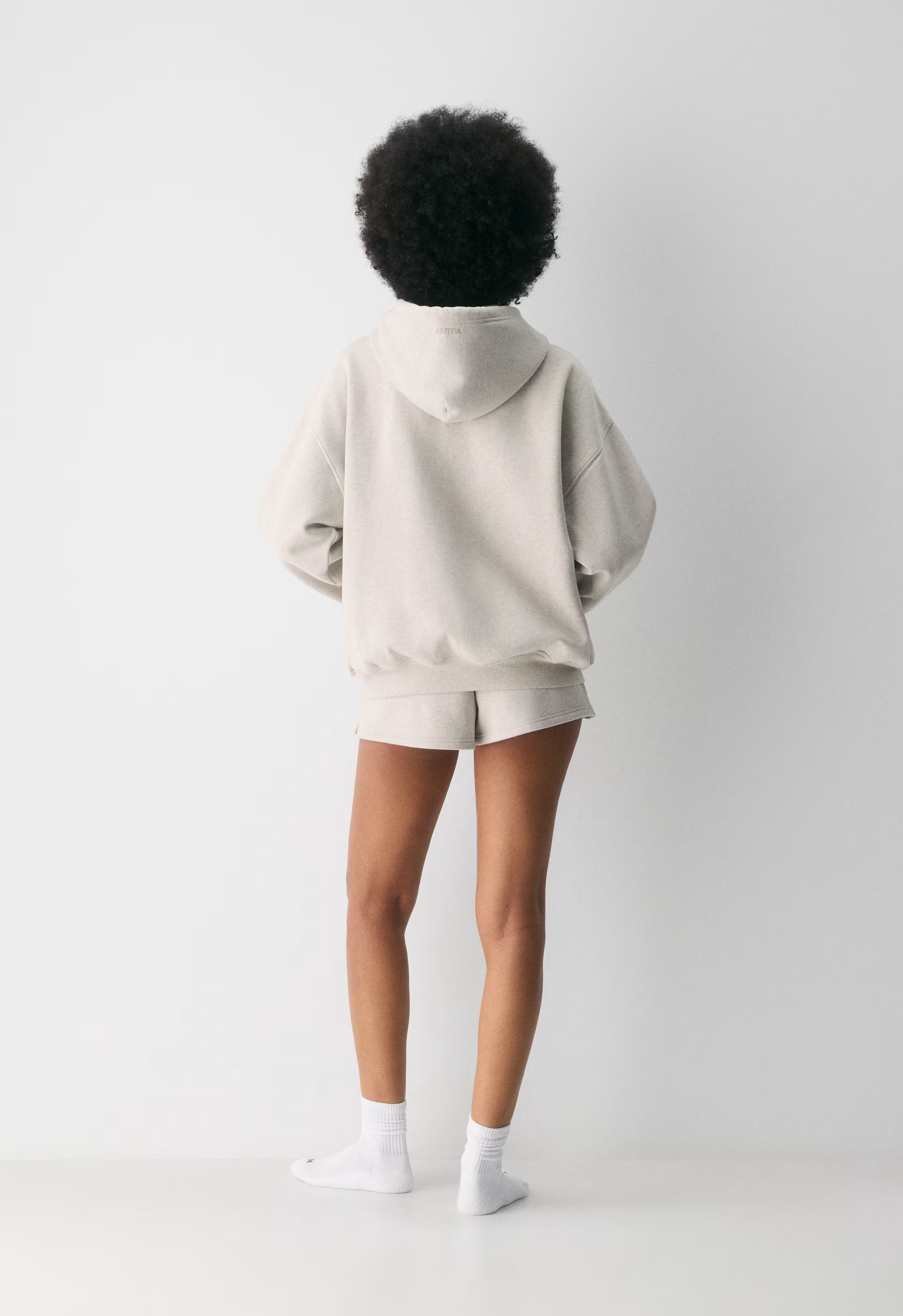 Cozy Sweatfleece Mega Zip Hoodie - HEATHER ECRU