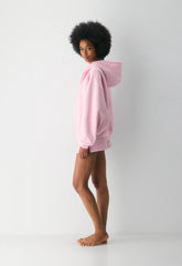 Cozy Sweatfleece Mega Zip Hoodie - MILKSHAKE PINK