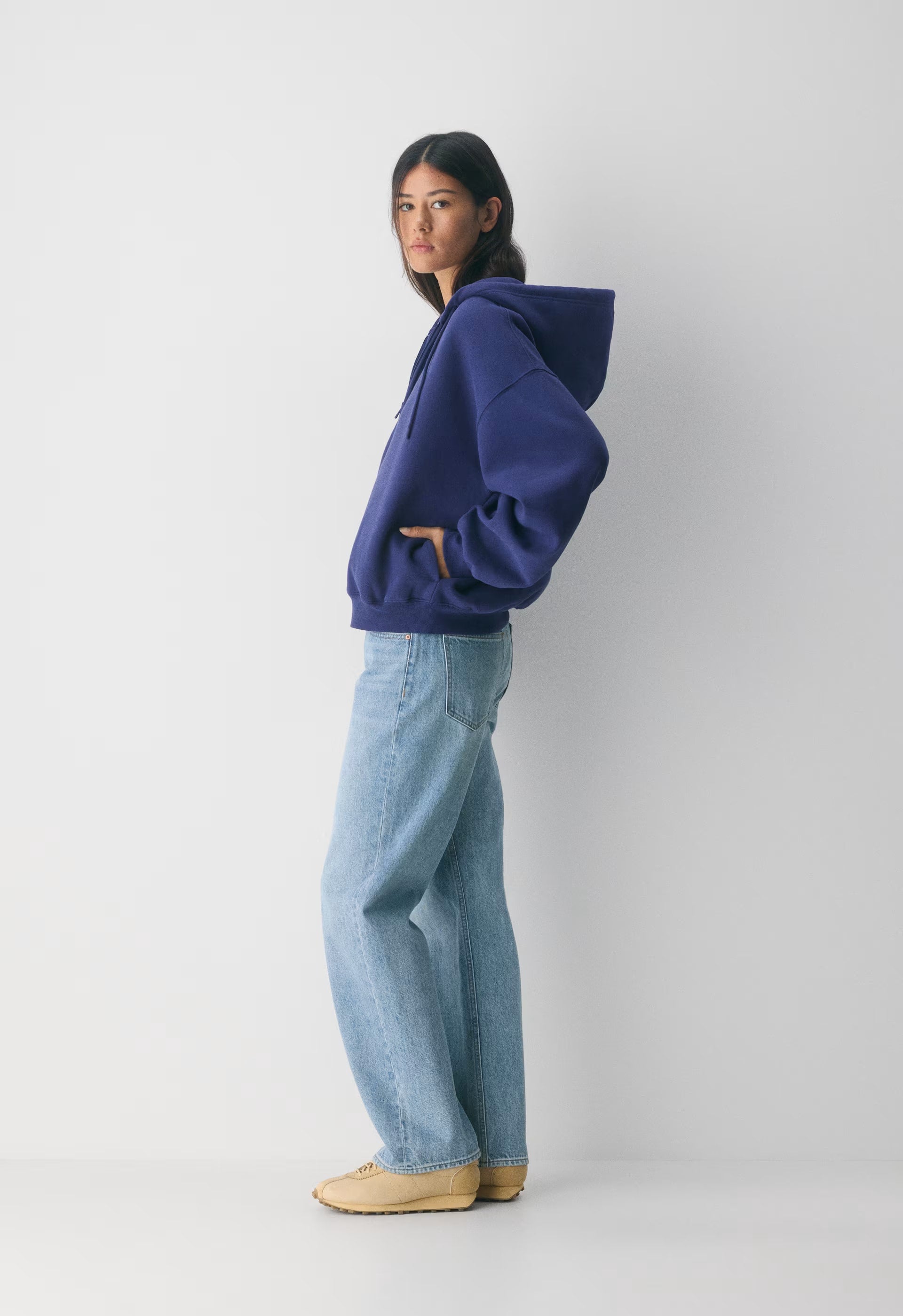 Cozy Sweatfleece Mega Zip Hoodie - HARBOUR NAVY