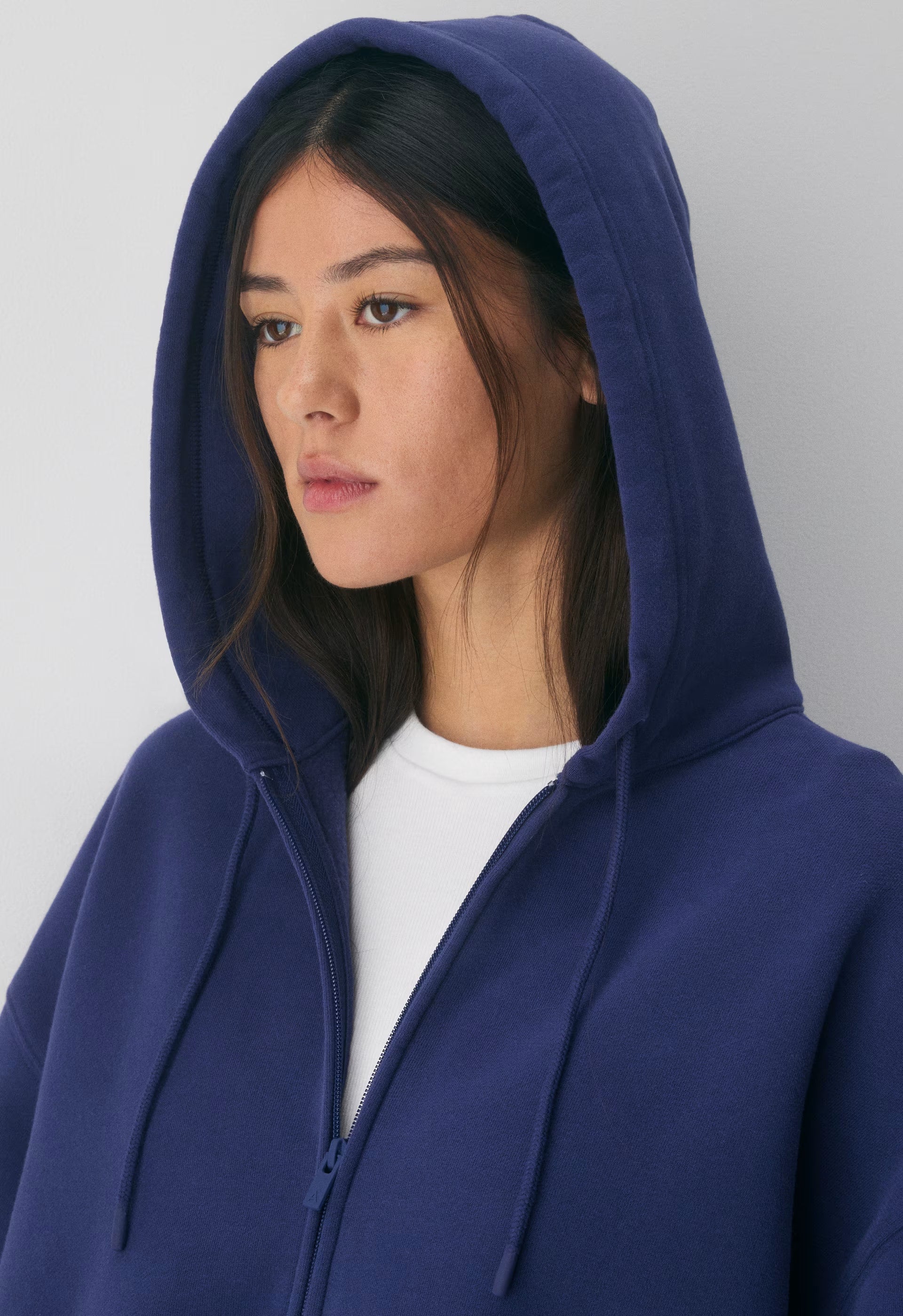 Cozy Sweatfleece Mega Zip Hoodie - HARBOUR NAVY