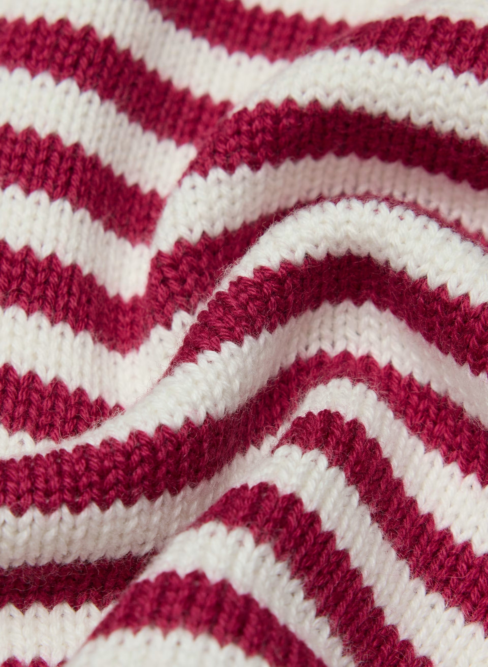Cotton Charm™ Basque Sweater Vest - LIGHT BIRCH/JUICY ROSE