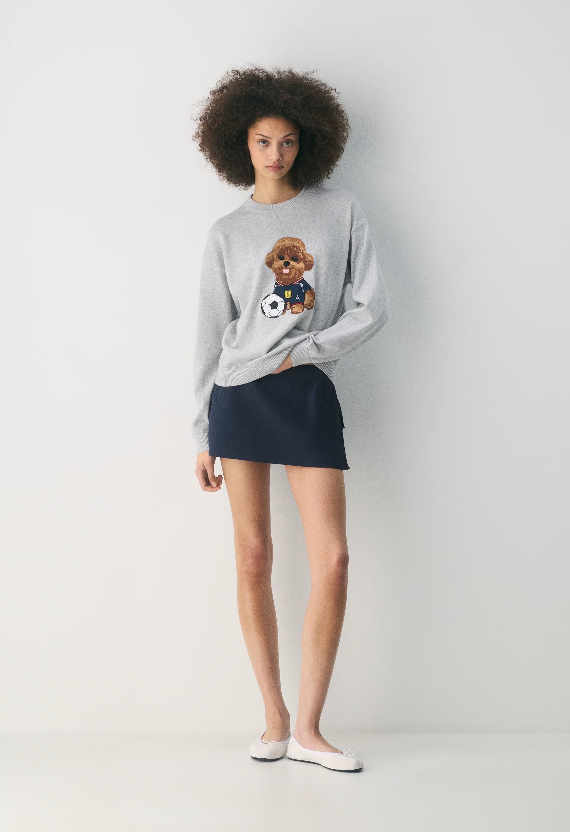 Cotton Charm™ Prep Icon Sweater - HARBOUR NAVY/ BROWN