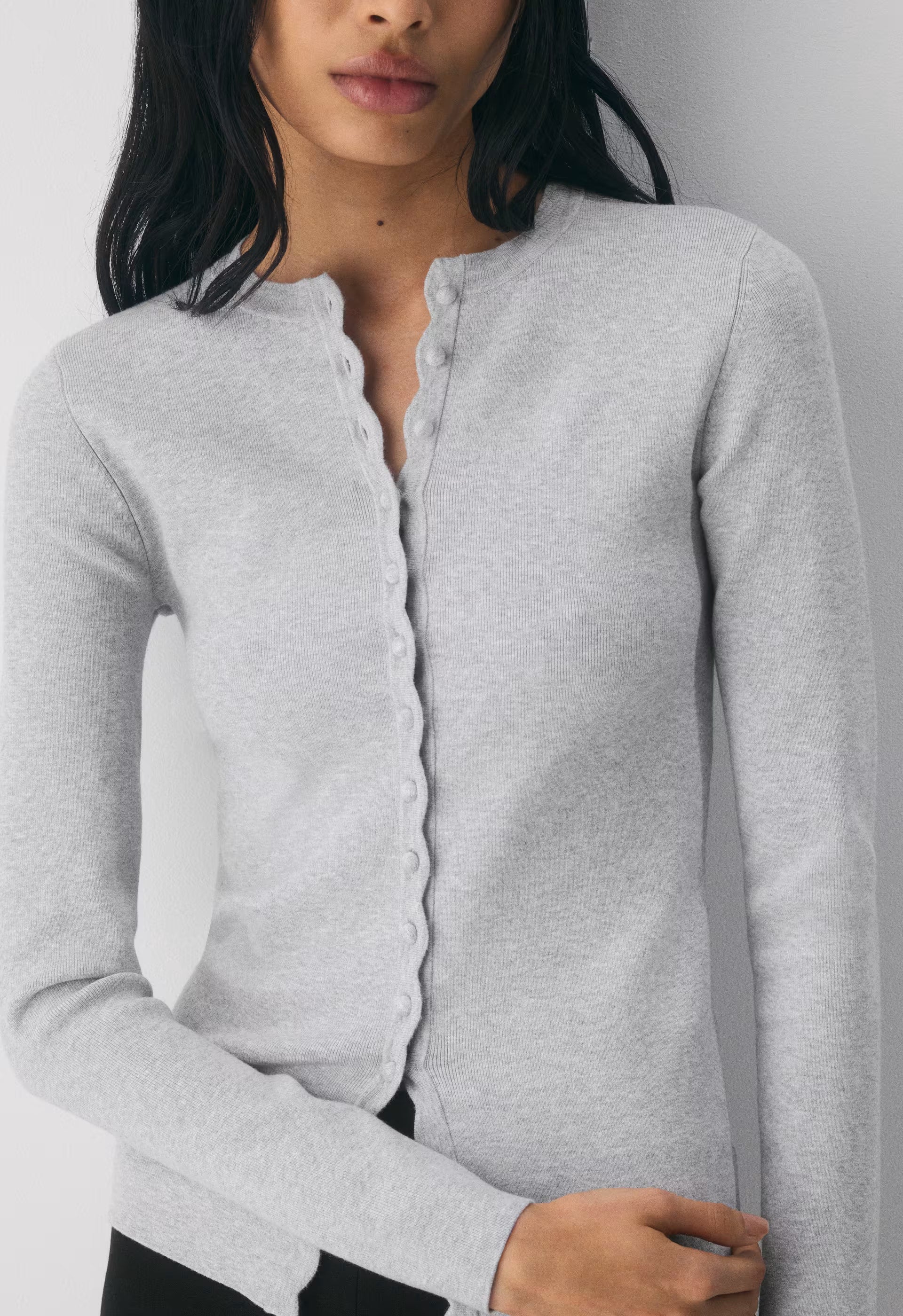 Shelly Cardigan - Wonder Yarn - HEATHER CHROME