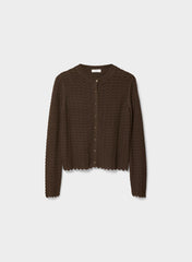 Prelusion Cardigan - RICH MOCHA BROWN