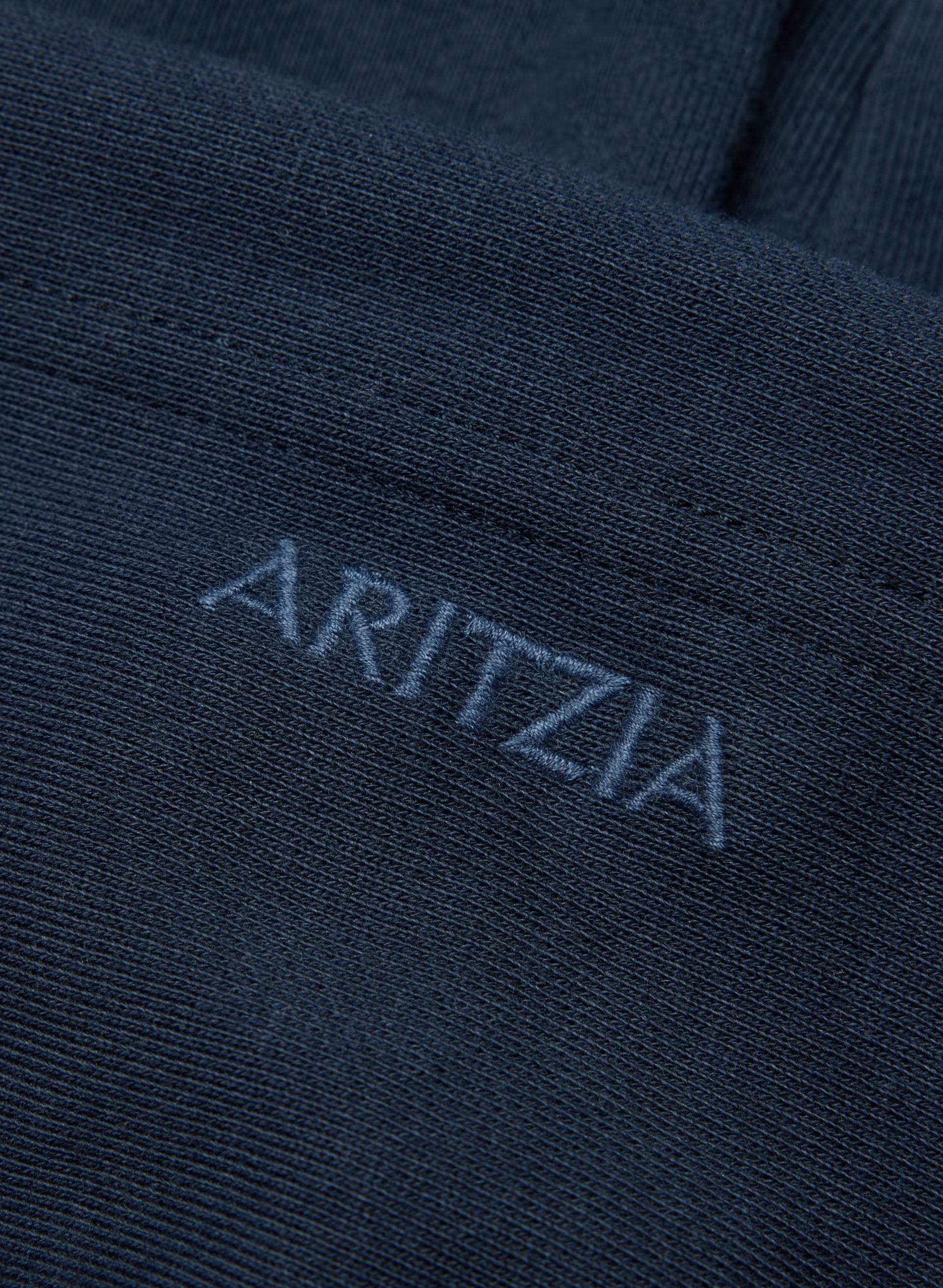 Terry Sweatfleece Boyfriend Boxy Zip Hoodie - ADMIRAL