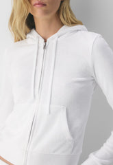 Cali Zip Hoodie - WHITE