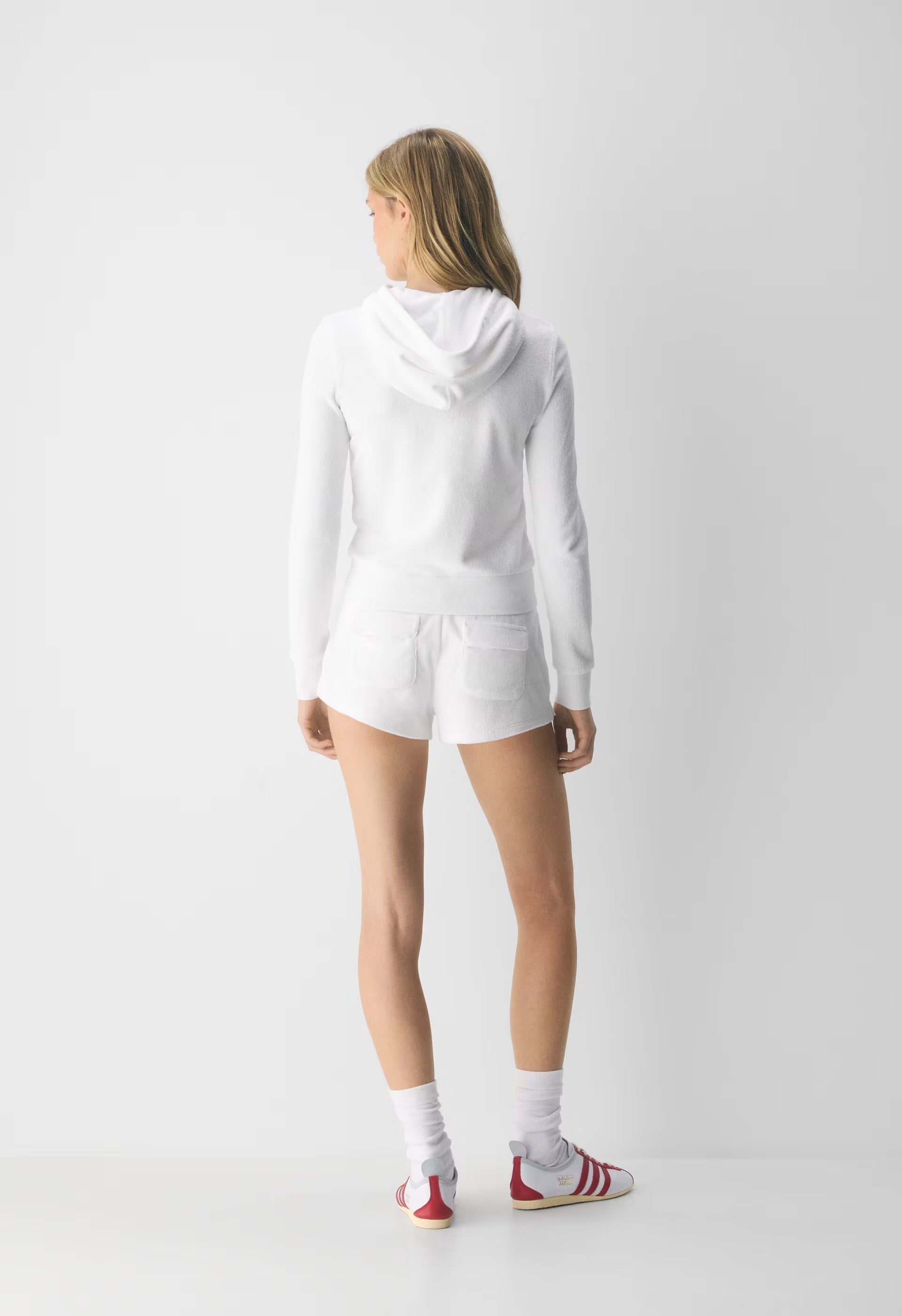 Cali Zip Hoodie - WHITE