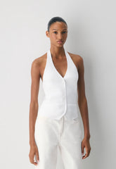 Territory Vest - Wonder Yarn - WHITE