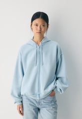 Cozy Sweatfleece Mega Zip Hoodie - NO-STRESS BEACH BLUE