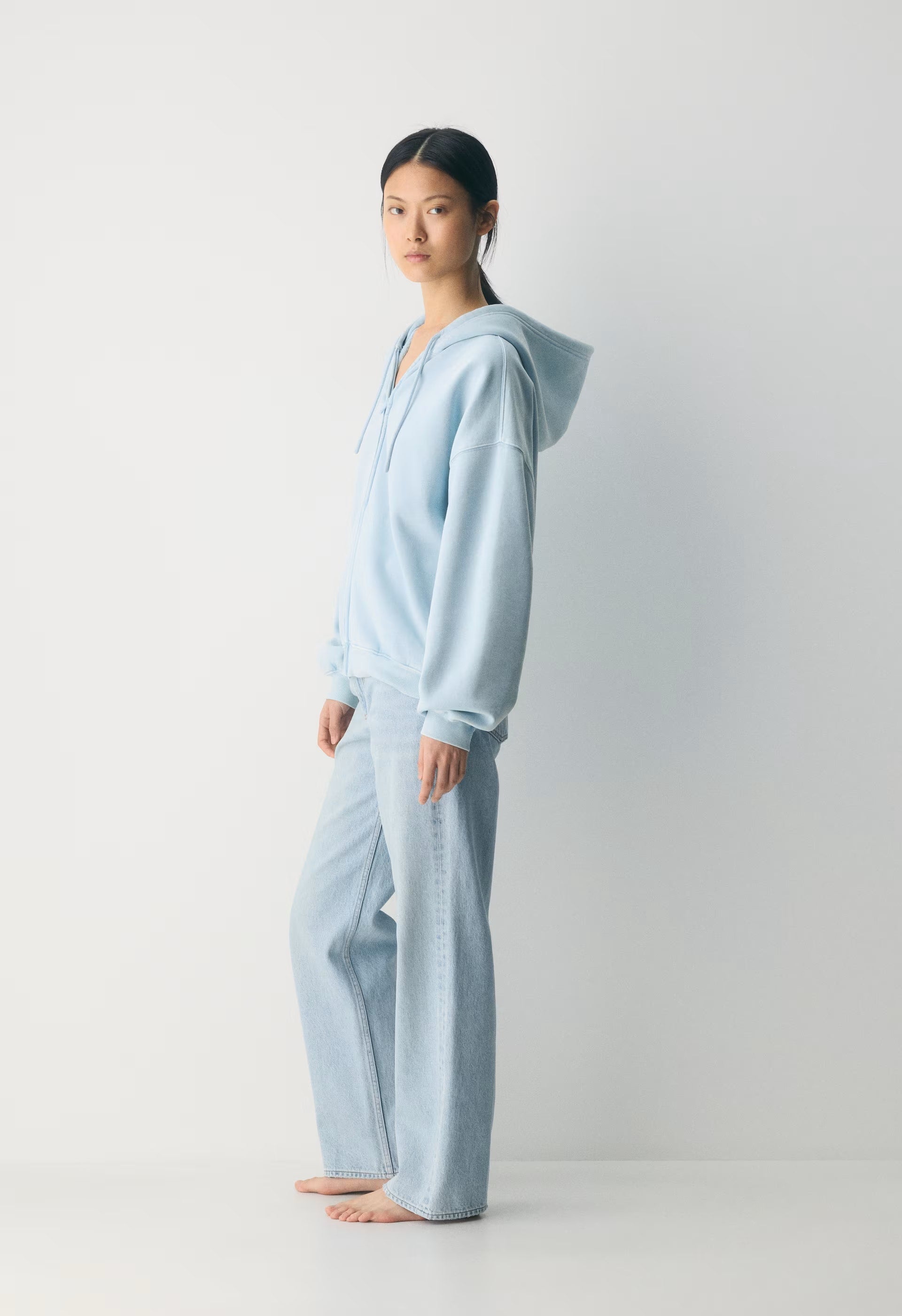Cozy Sweatfleece Mega Zip Hoodie - NO-STRESS BEACH BLUE