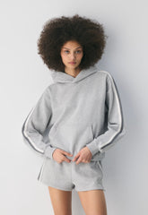 Cozy Sweatfleece Perfect Hoodie - H CHROME/ MULTI
