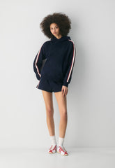 Cozy Sweatfleece Perfect Hoodie - ADMIRAL /MULTI
