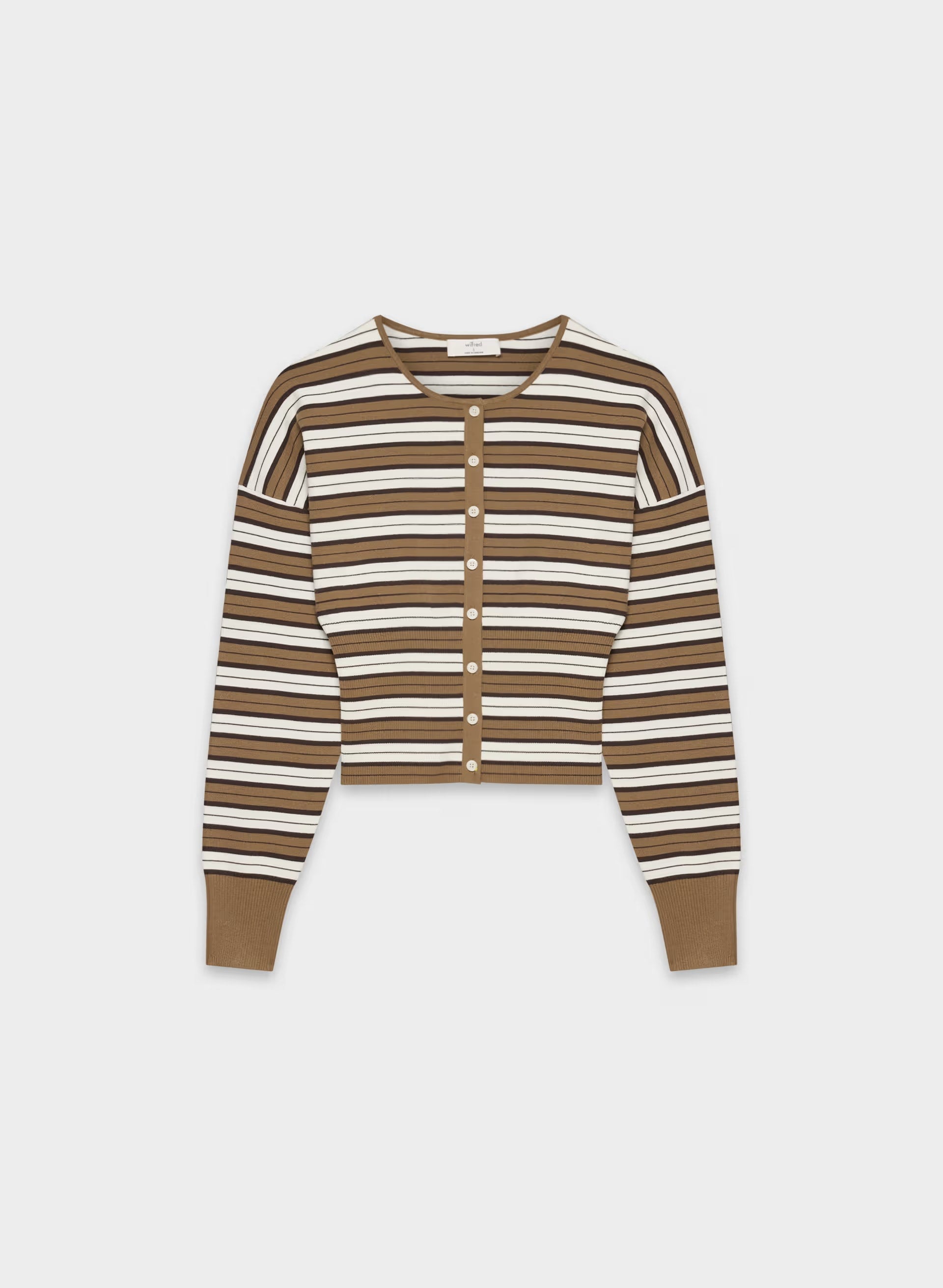 Golightly Cardigan - Wonder Yarn - DESERT SAND/LGHT BRCH