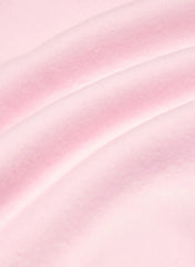 Cozy Sweatfleece BF Off-Shoulder Sweatshirt - MILKSHAKE PINK