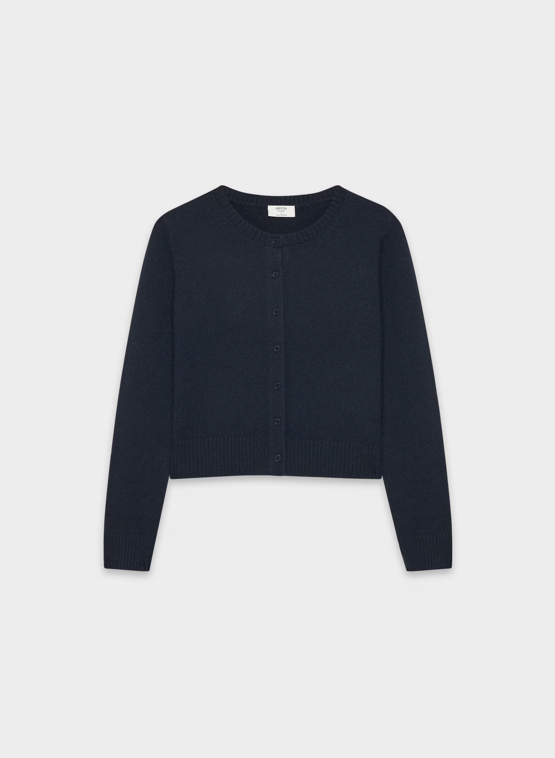 Essential Cashmere Acme Cardigan - ADMIRAL