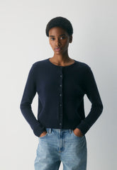 Essential Cashmere Acme Cardigan - ADMIRAL