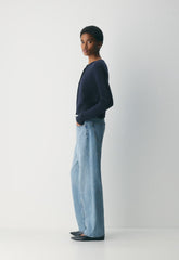 Essential Cashmere Acme Cardigan - ADMIRAL