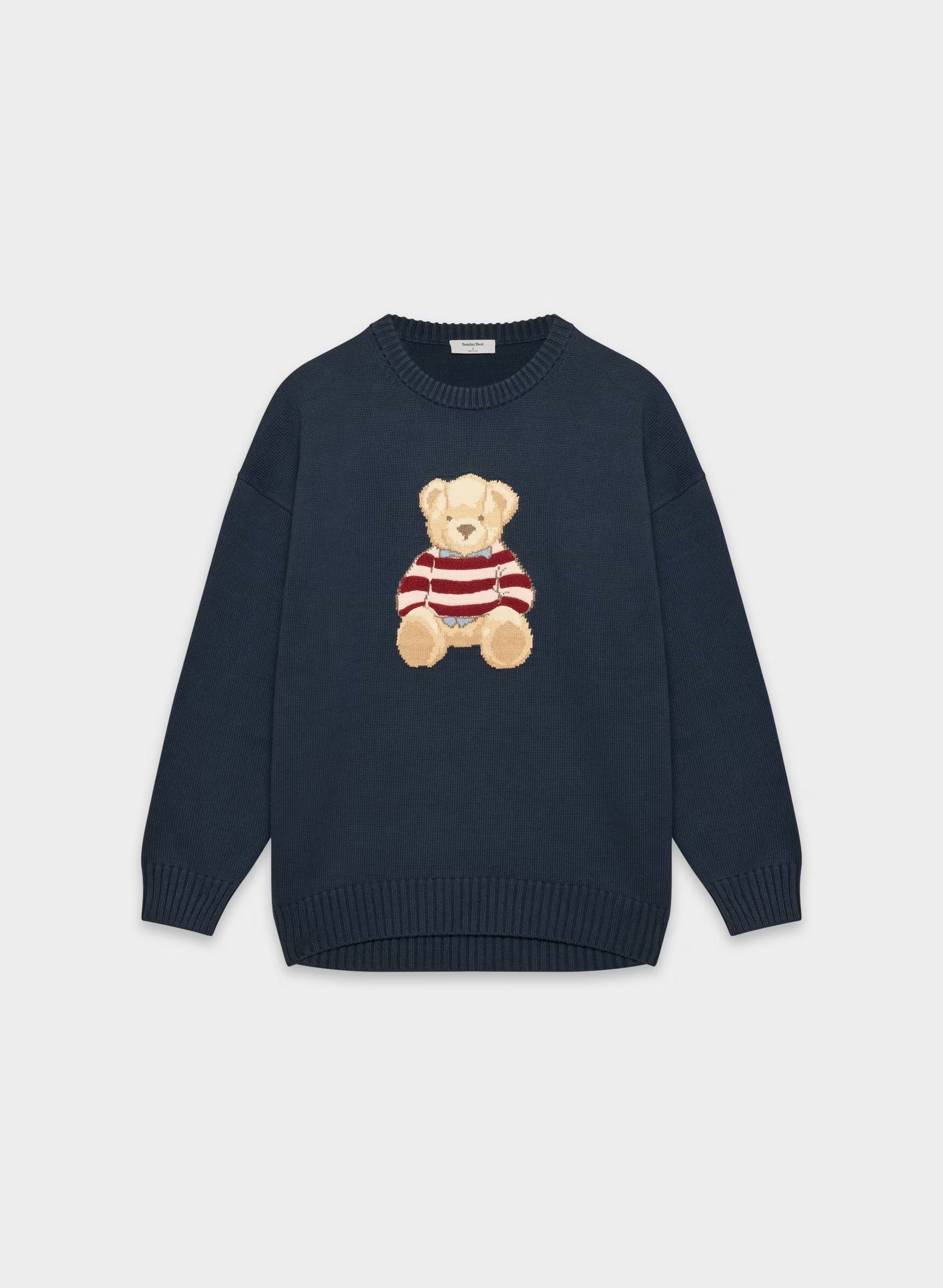 Cotton Charm™ Peggy Icon Sweater - ADMIRAL/ TEDDY BEAR