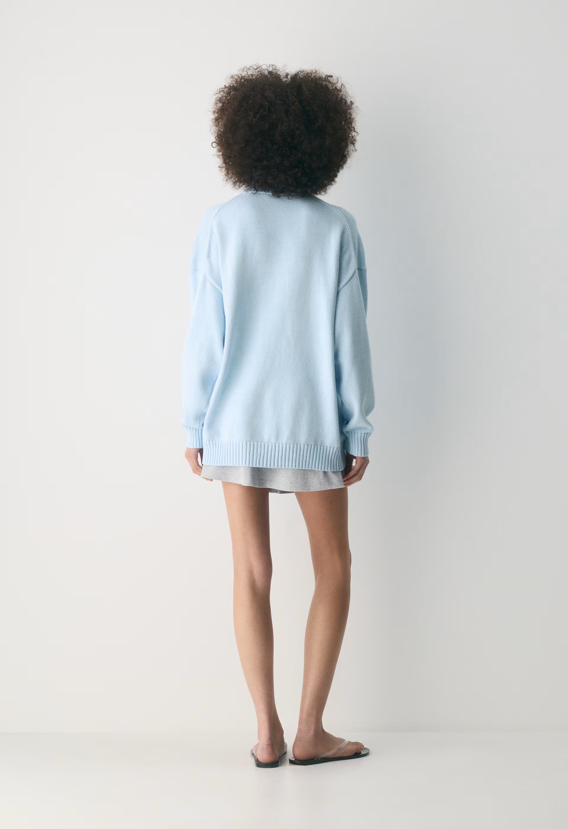 Cotton Charm™ Peggy Icon Sweater - VILLA BLUE/TEDDY BEAR