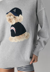 Cotton Charm™ Peggy Icon Sweater - HEATHER CHROME/GEORGE
